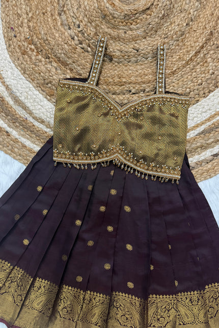 Girls maggam work lehangas SS180