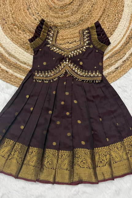 Girls maggam work lehangas SS180