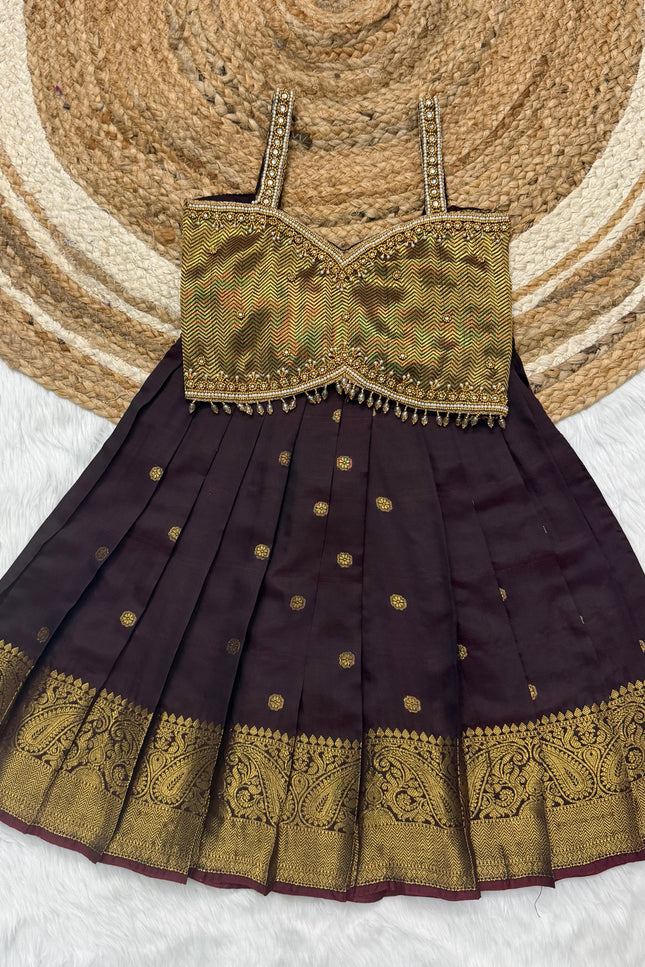 Girls maggam work lehangas SS180