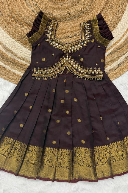 Girls maggam work lehangas SS180