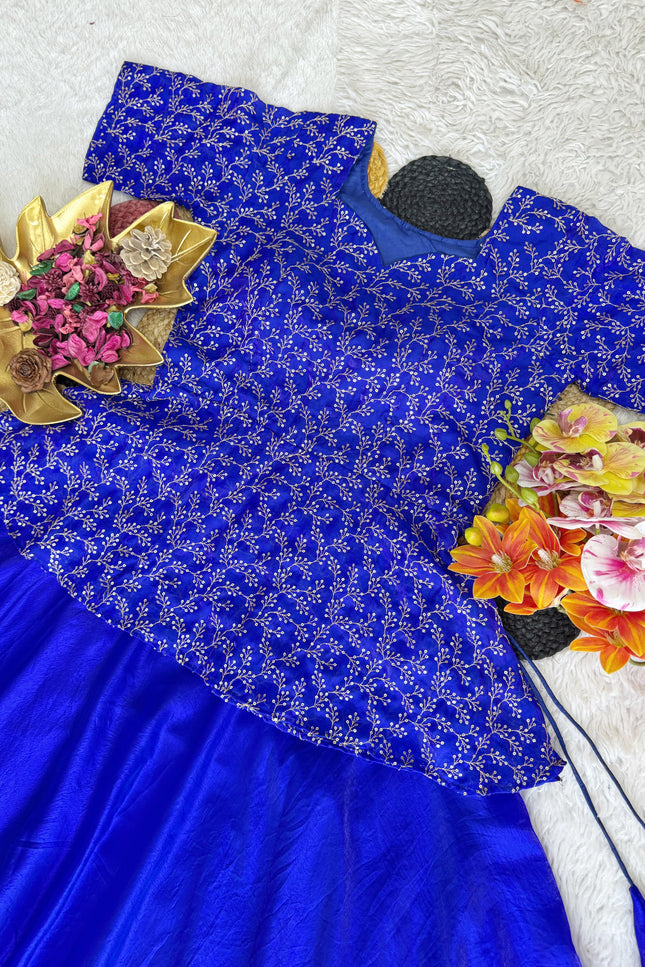 Soft Space Silk peplum Choli SS382