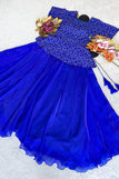 Free size adjust upto 2XL-44 alteration compulsory / blue