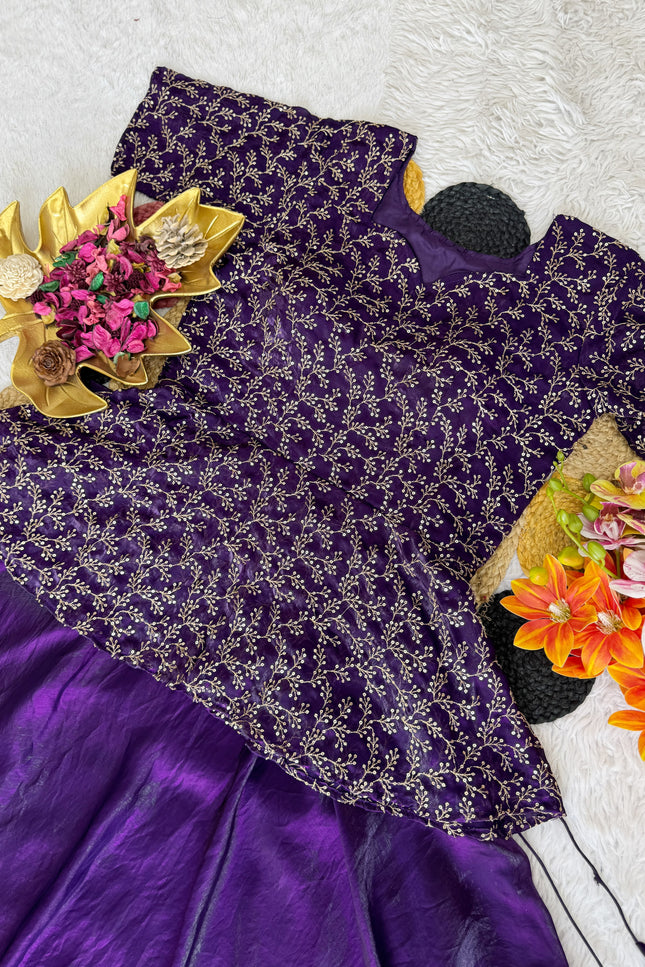 Soft Space Silk peplum Choli SS382