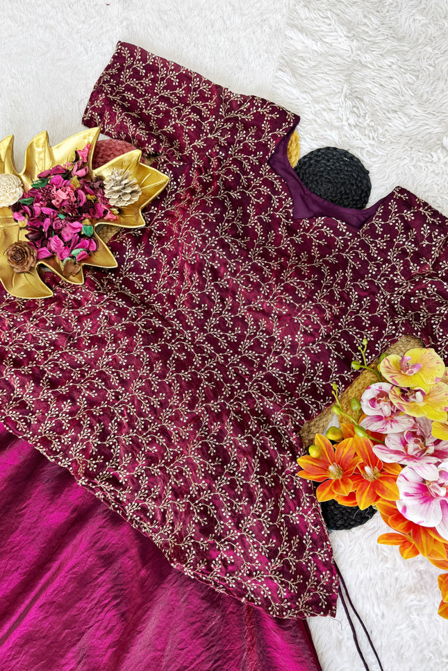Soft Space Silk peplum Choli SS382