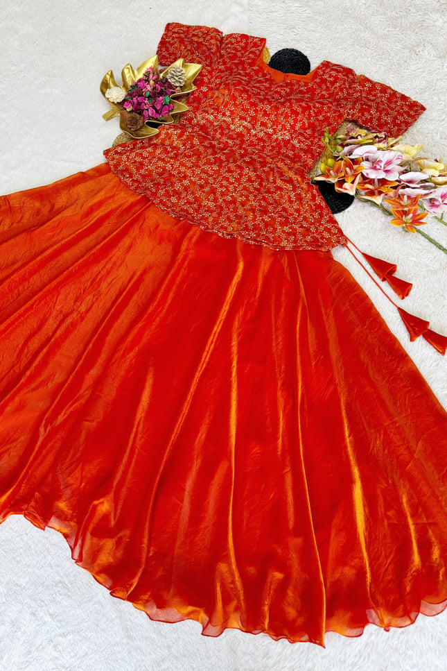 Soft Space Silk peplum Choli SS382