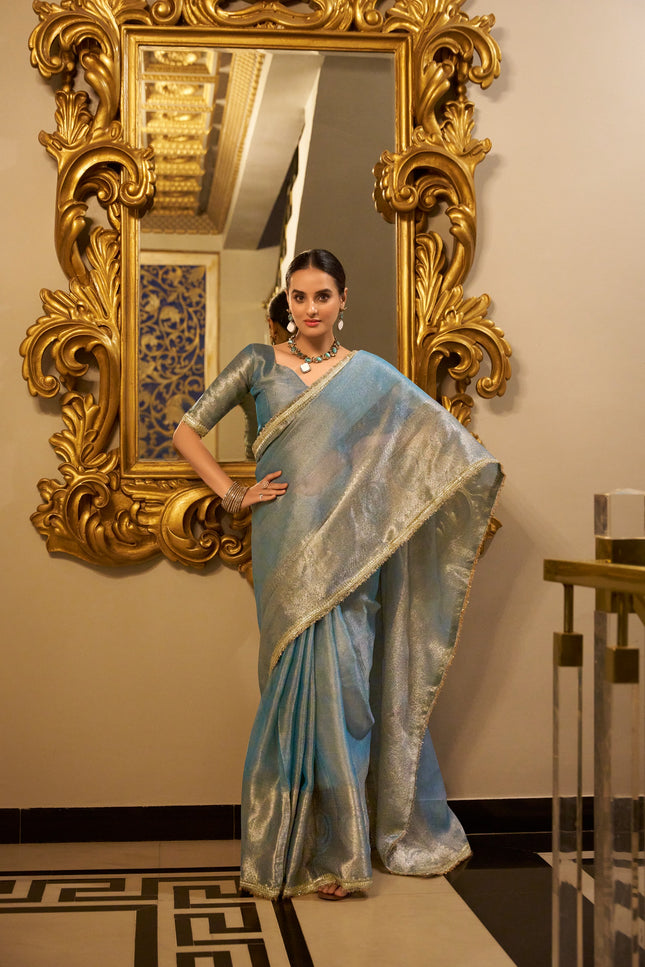 Tissue Shimmer saree SS173