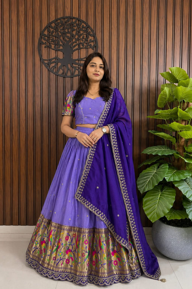 Paithani border lehanga SS200