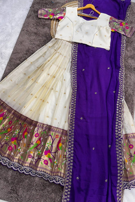 Paithani border lehanga SS200