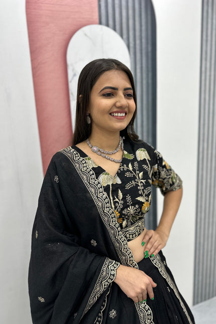 Vichitra Silk lehangas SS187