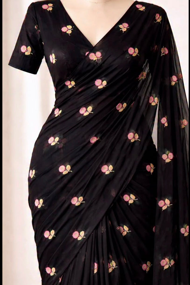 Soft Georrget saree SS181