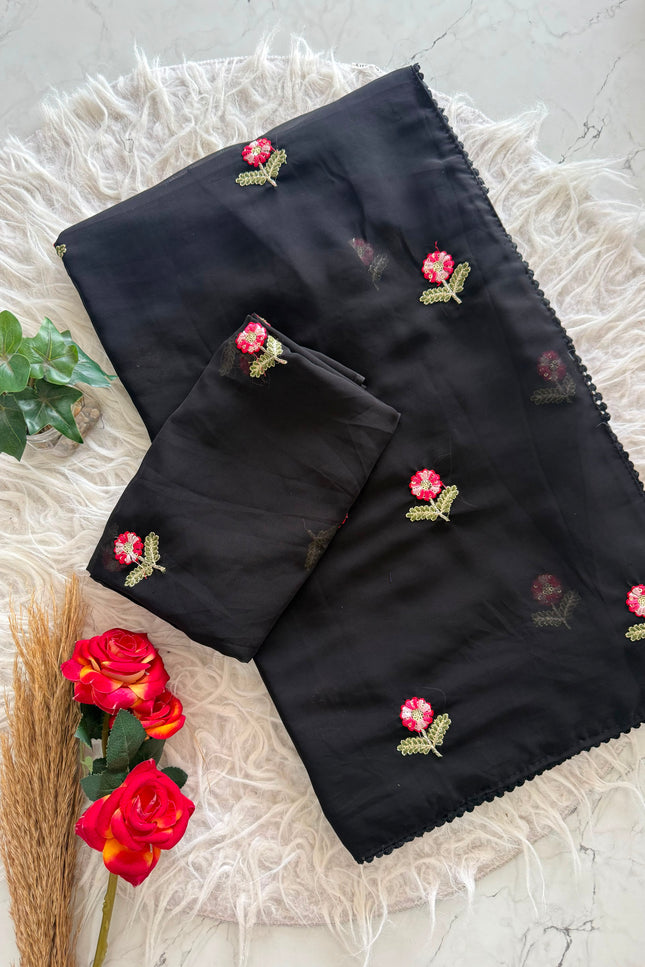 Soft Georrget saree SS181