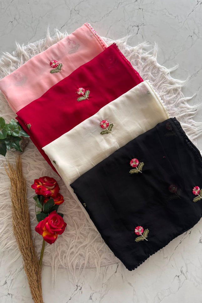 Soft Georrget saree SS181