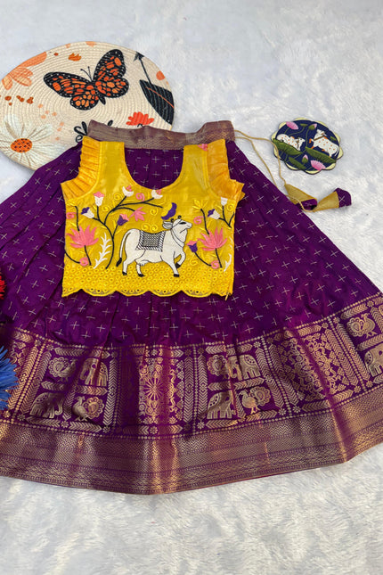 Pichwai  design kids lehanga SS224