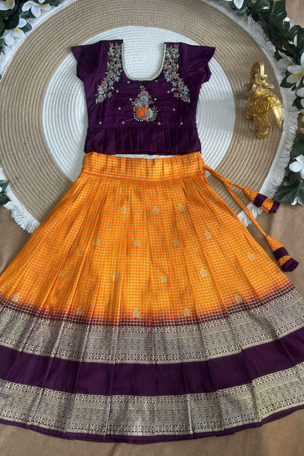 Royal  Kids Peplum Lehenga SS204