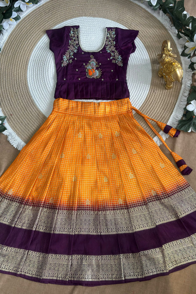Royal  Kids Peplum Lehenga SS204