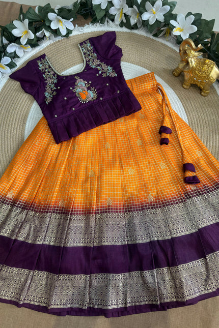 Royal  Kids Peplum Lehenga SS204