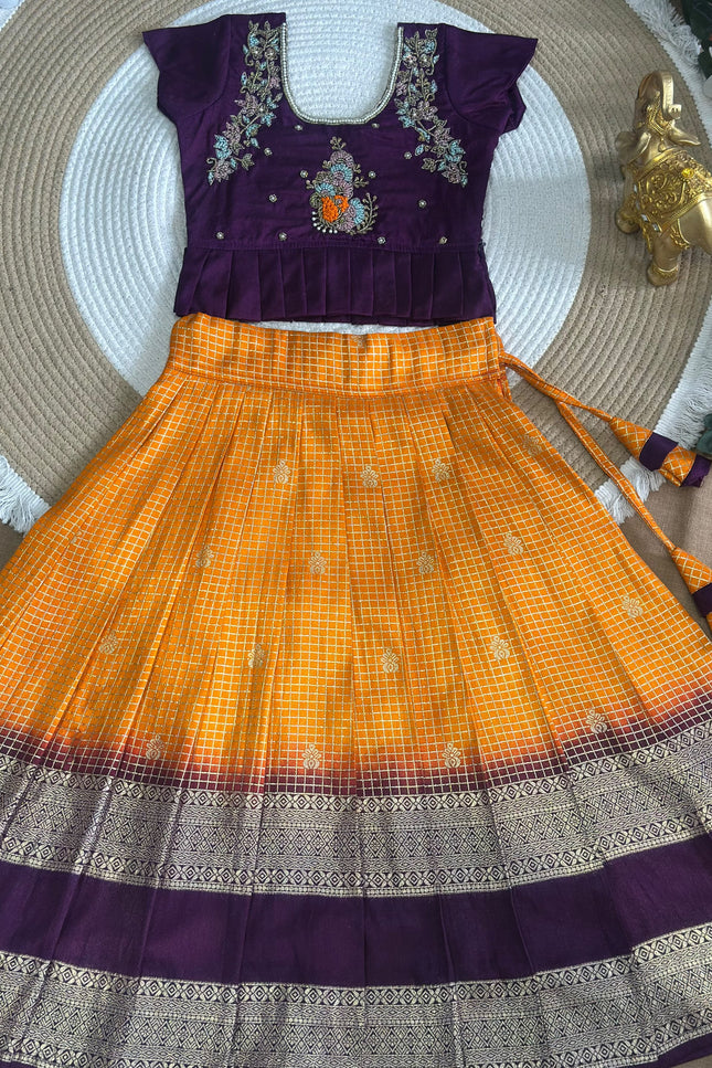 Royal  Kids Peplum Lehenga SS204