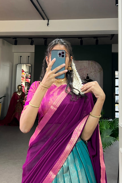 South-style Kanchipuram lehanga SS196