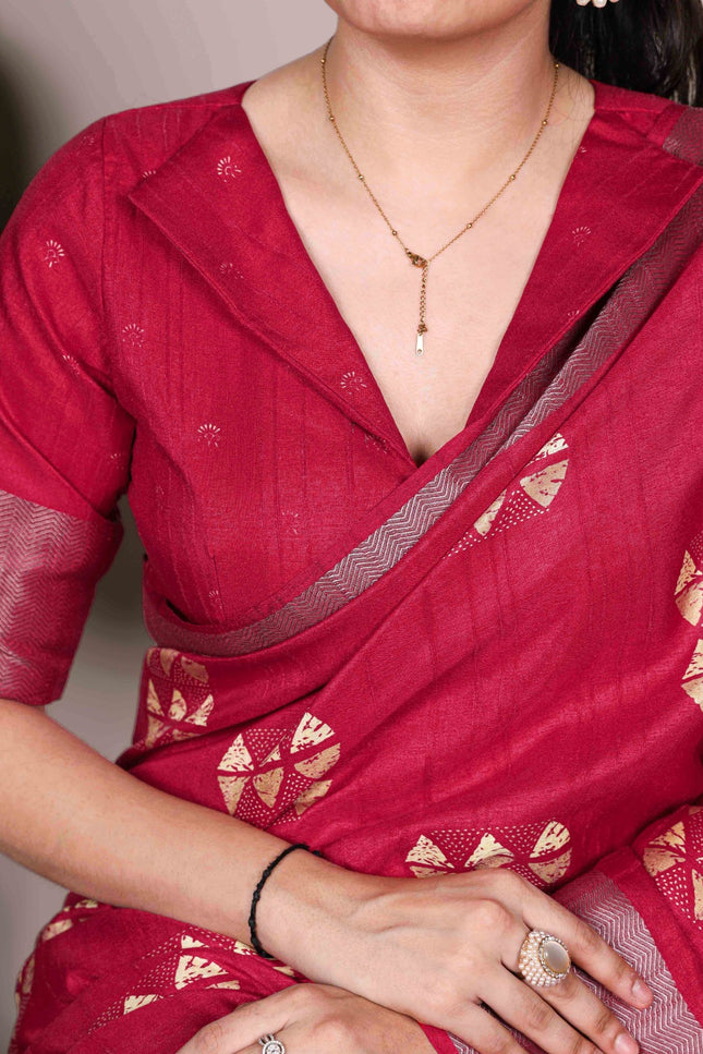 Slub Silk saree SS197