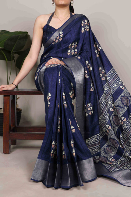 Slub Silk saree SS197