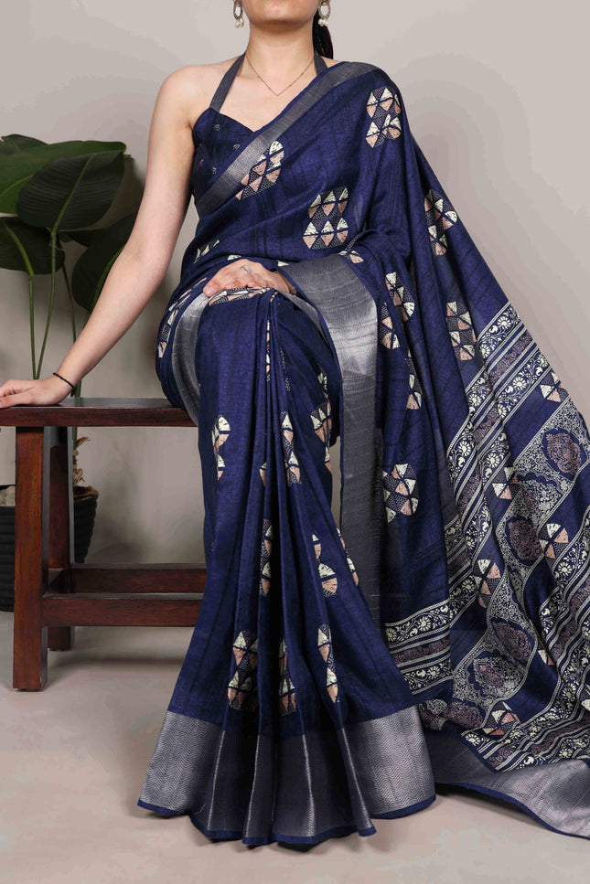 Slub Silk saree SS197