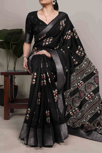 Slub Silk saree SS197