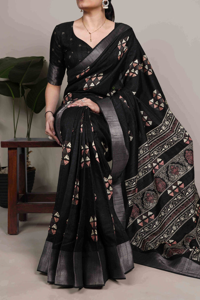 Slub Silk saree SS197