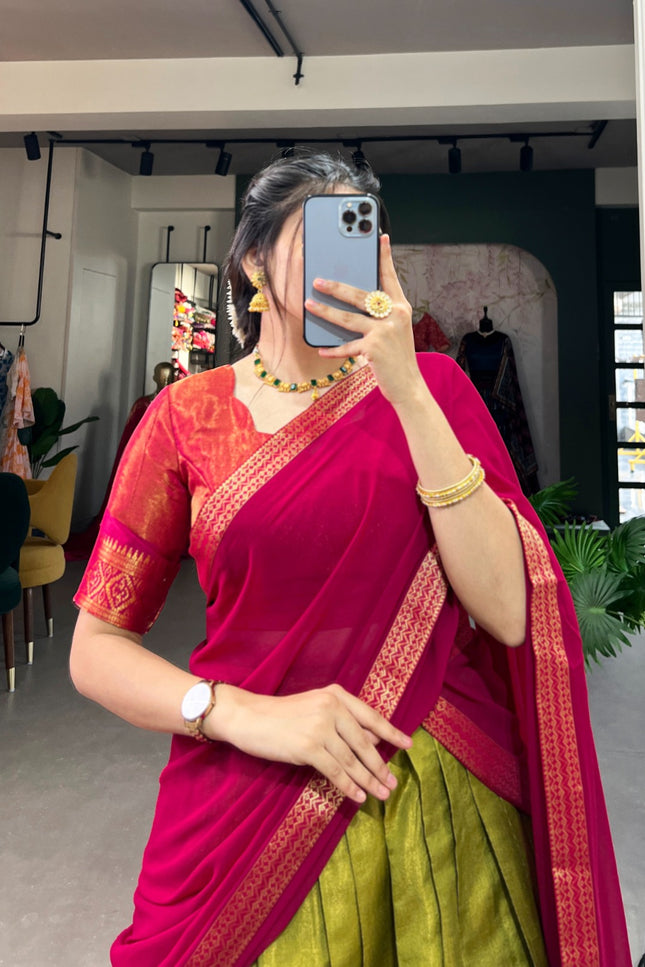 South-style Kanchipuram lehanga SS196