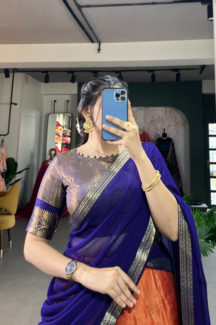 South-style Kanchipuram lehanga SS196