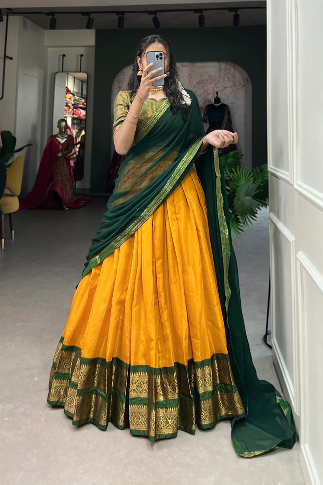 South-style Kanchipuram lehanga SS196