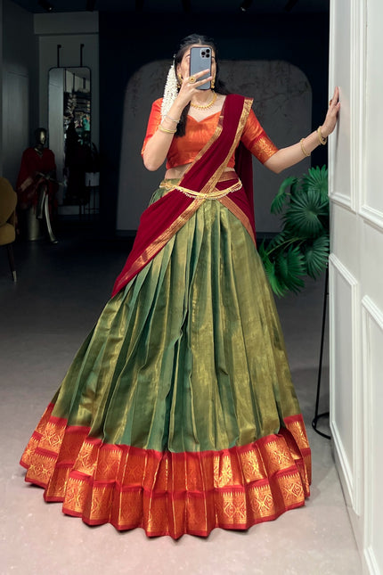 South-style Kanchipuram lehanga SS196