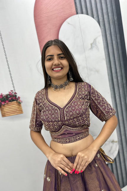 Heavy Embroidery beats lehanga SS202
