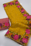 Blouse unstitched' / yellow