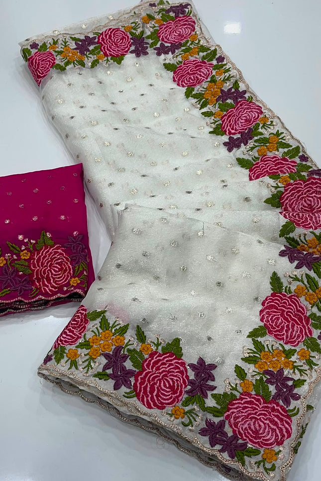 Fancy Nc moss silk Saree  SS217