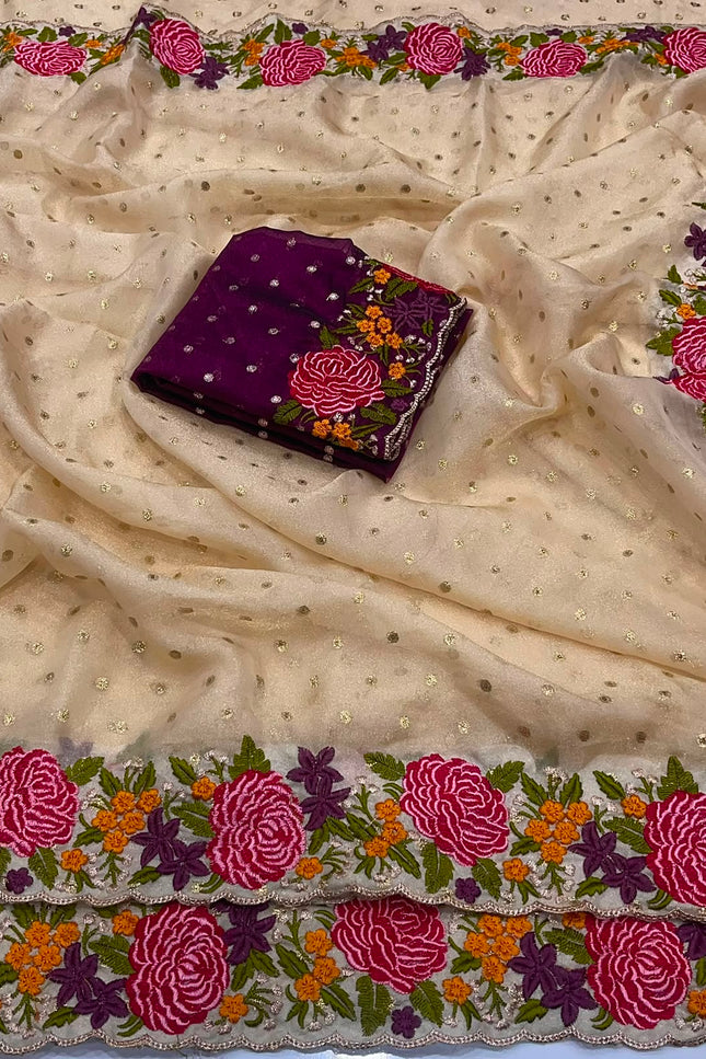 Fancy Nc moss silk Saree  SS217