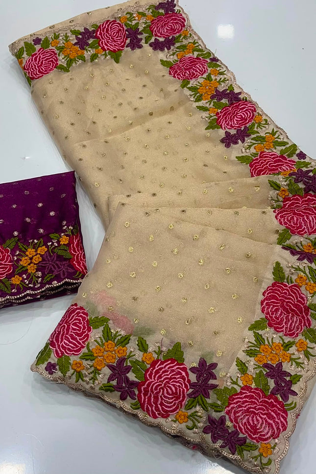 Fancy Nc moss silk Saree  SS217