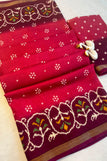 unsitched blouse / Red