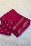 Blouse unstitched / pink