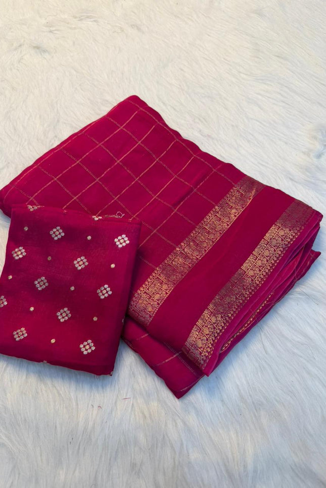 Viscose Georgette saree SS219