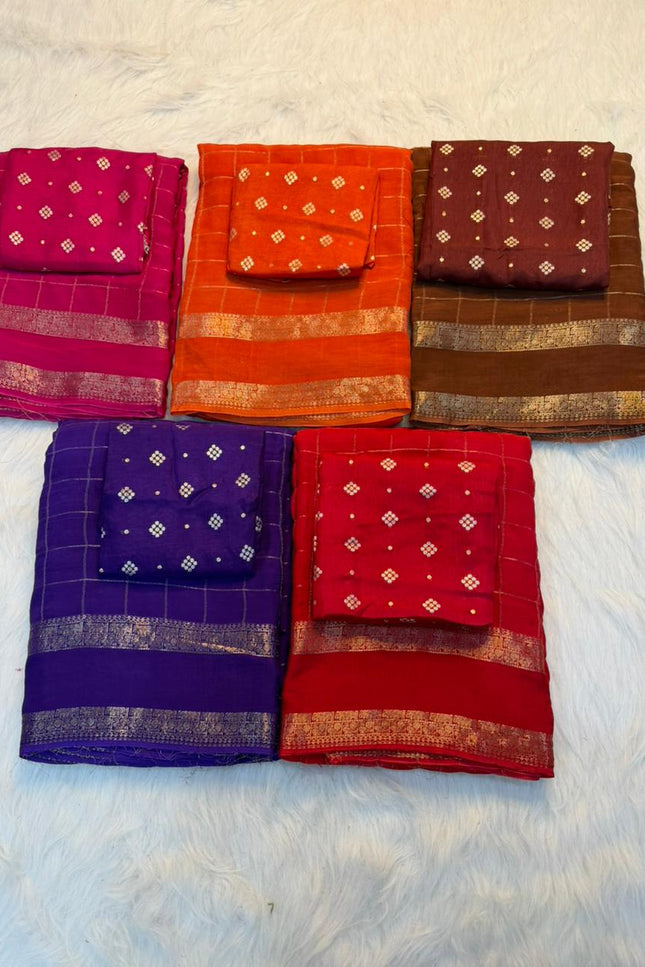 Viscose Georgette saree SS219