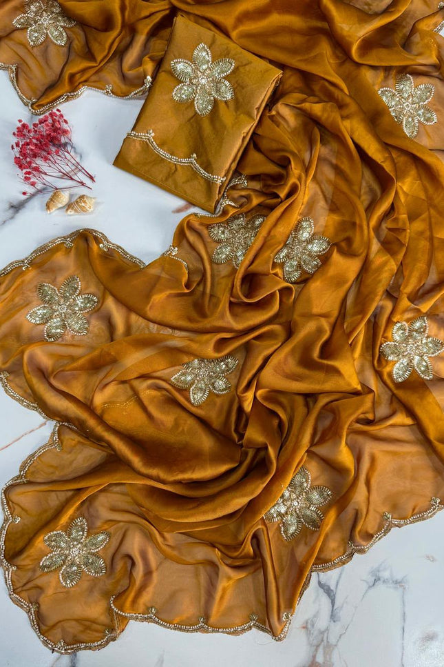 Crush silk saree SS221