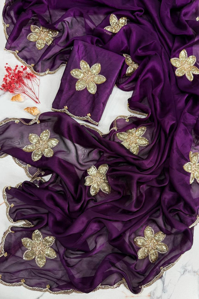 Crush silk saree SS221