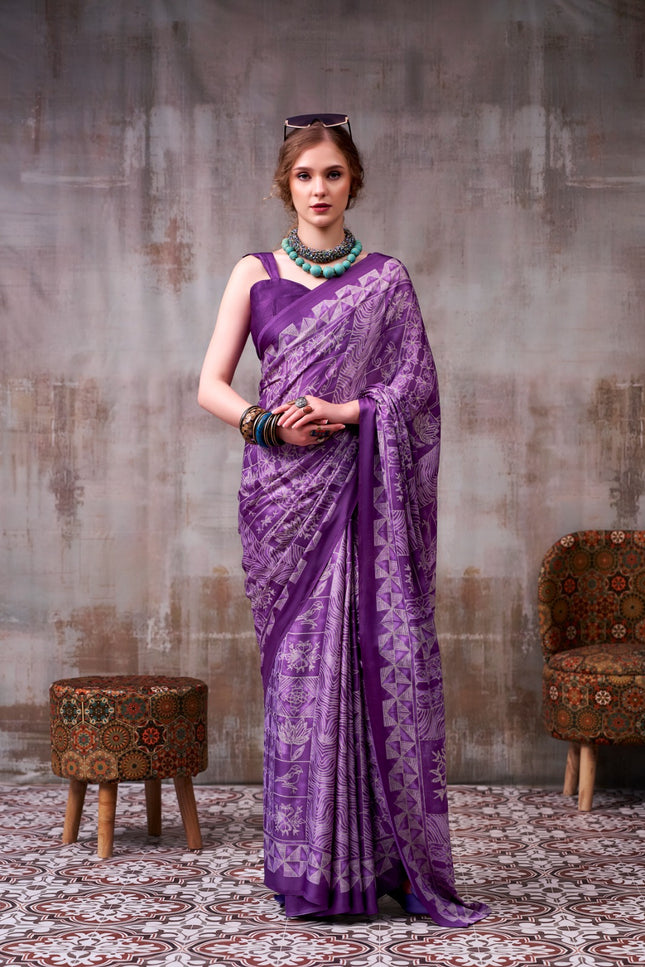 Satin Silk saree SS239