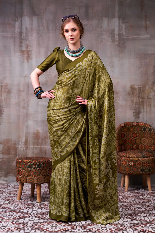 Satin Silk saree SS239
