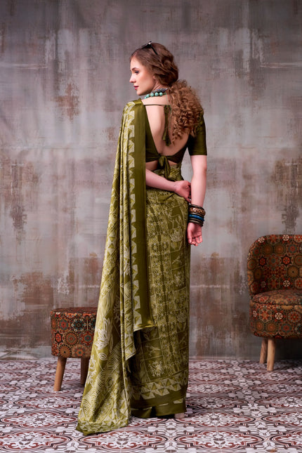 Satin Silk saree SS239