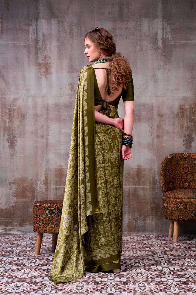 Satin Silk saree SS239