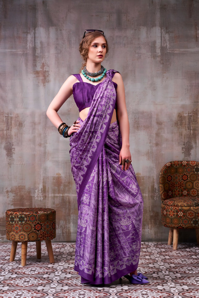 Satin Silk saree SS239