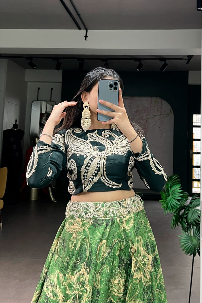 Tasar silk lehenga  SS237
