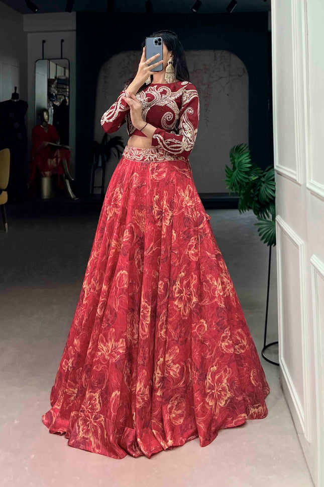 Tasar silk lehenga  SS237