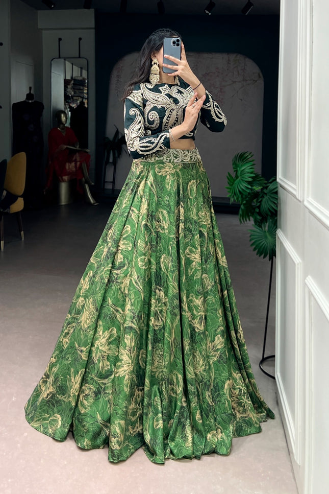 Tasar silk lehenga  SS237